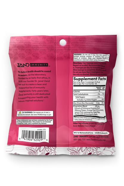 Cherry Echinacea Zinc Lozenges