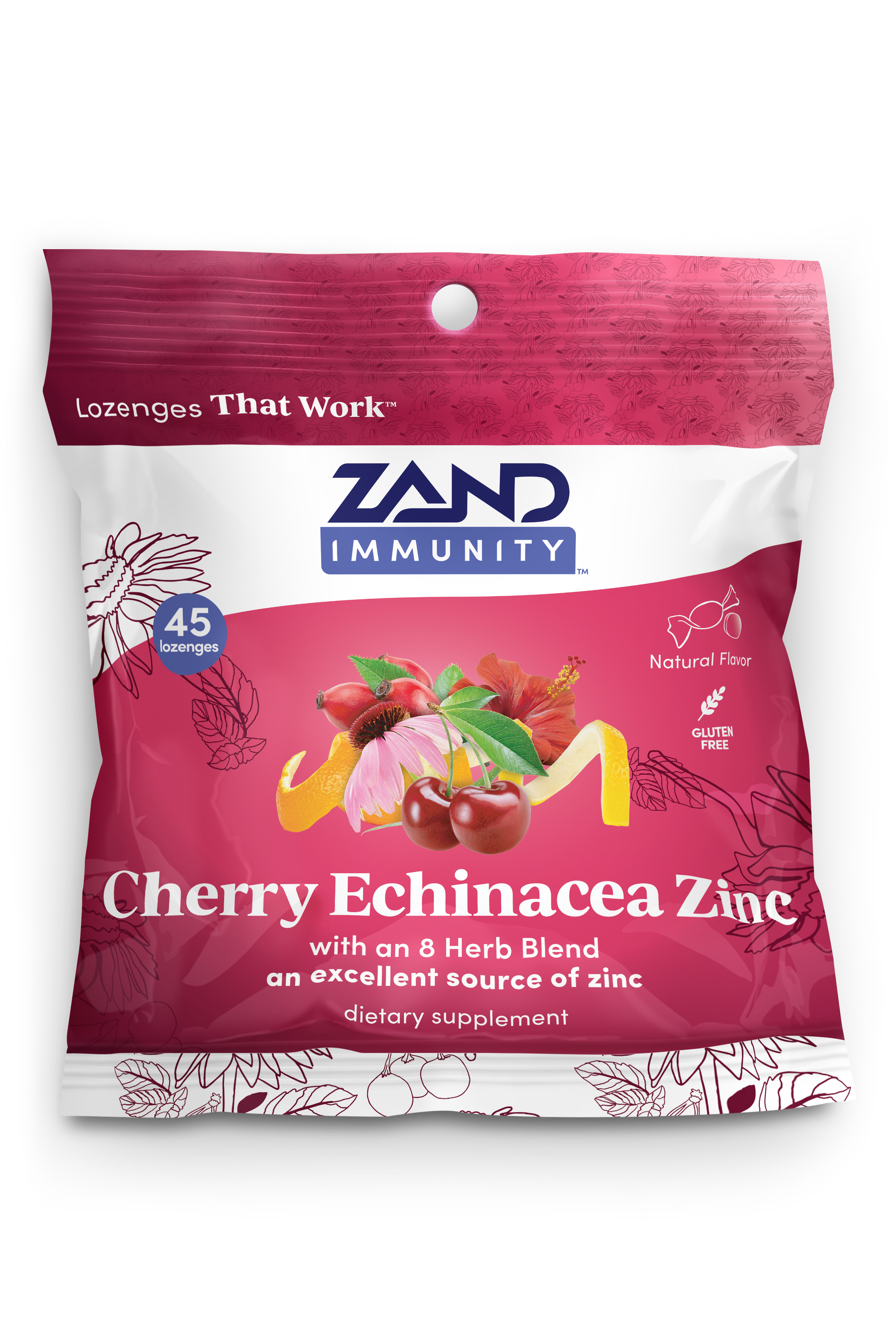 Cherry Echinacea Zinc Lozenges – Zand Immunity
