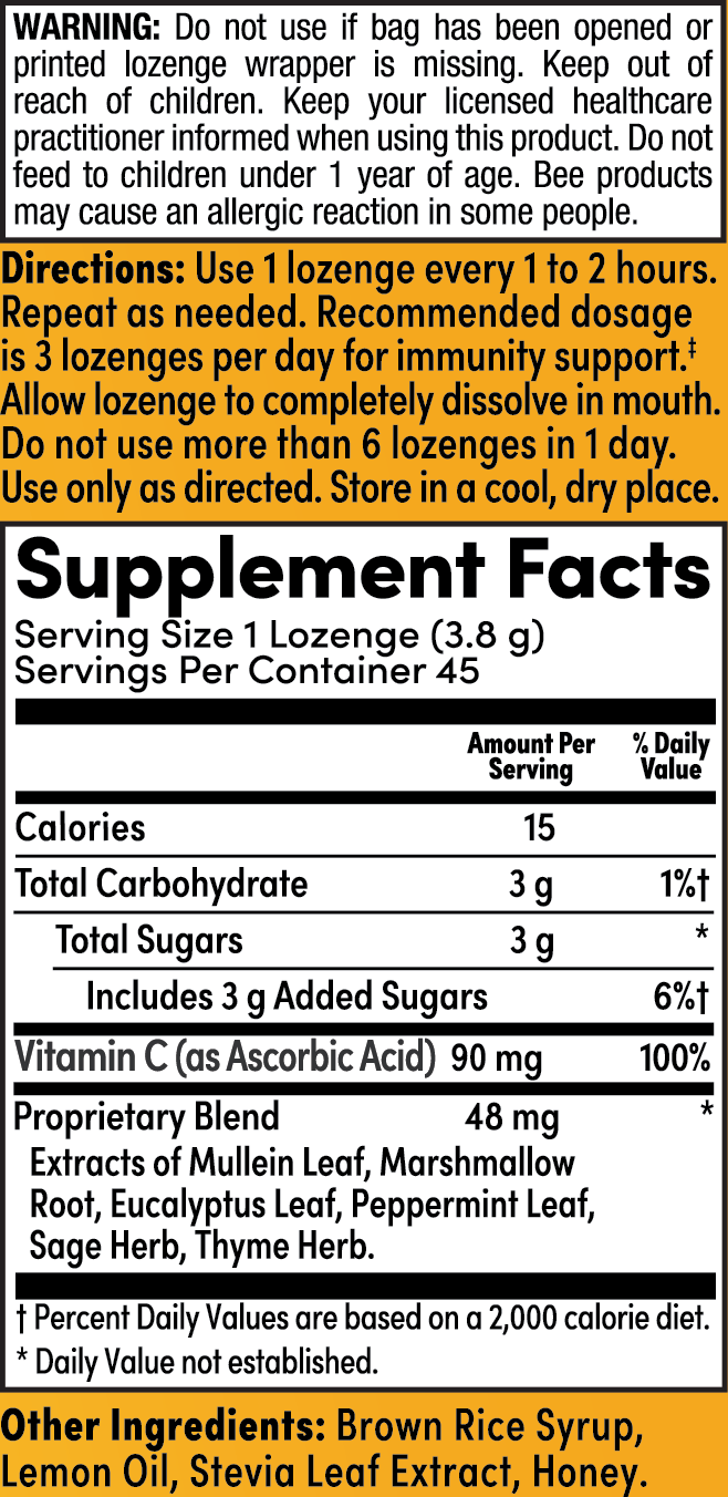 Lemon Honey Lozenges
