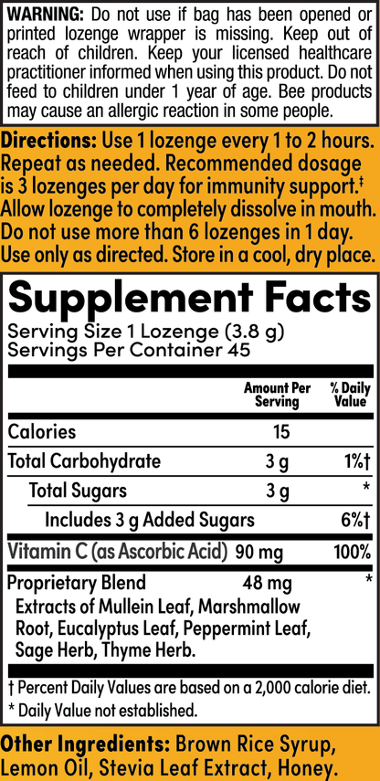 Lemon Honey Lozenges