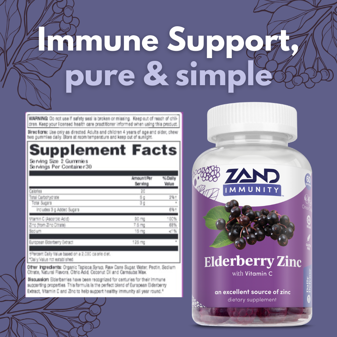 Elderberry Zinc Gummies Zand Immunity