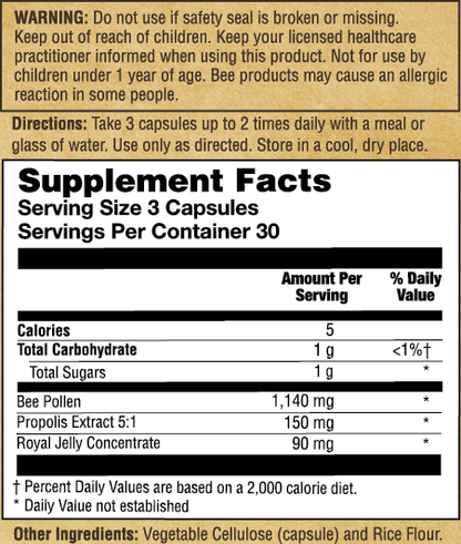 Bee Complete | Pollen, Royal Jelly & Propolis